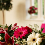 Close up of a flower arrangement prepared for a wedding ceremony at mercure hotels