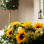 Close up of a flower arrangement prepared for a wedding ceremony at mercure hotels